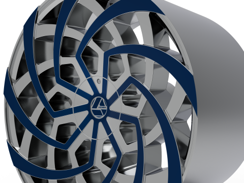 AZARA AZA-521 WHEEL 3D PRINT MODEL Modello di stampa 3D