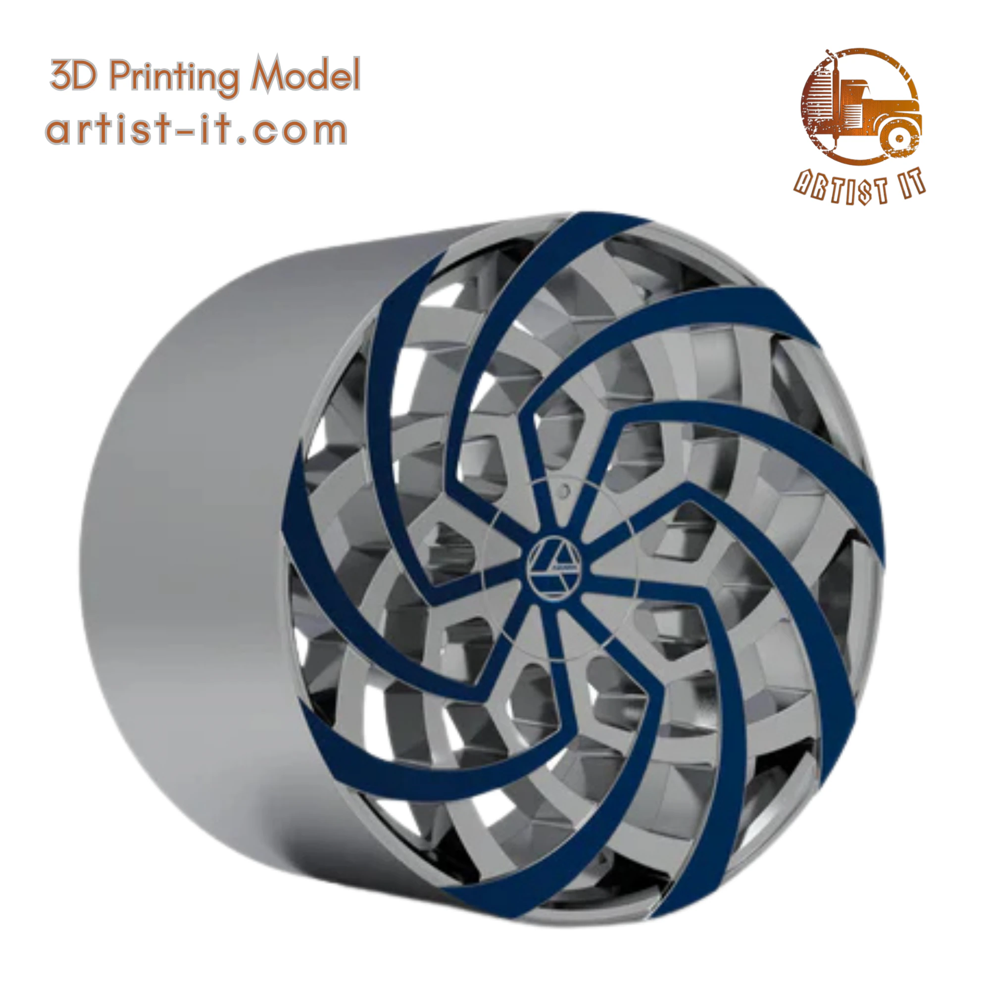 AZARA AZA-521 WHEEL 3D PRINT MODEL 3D Print Model .c4d .max .obj .3ds .fbx .stl .blend 