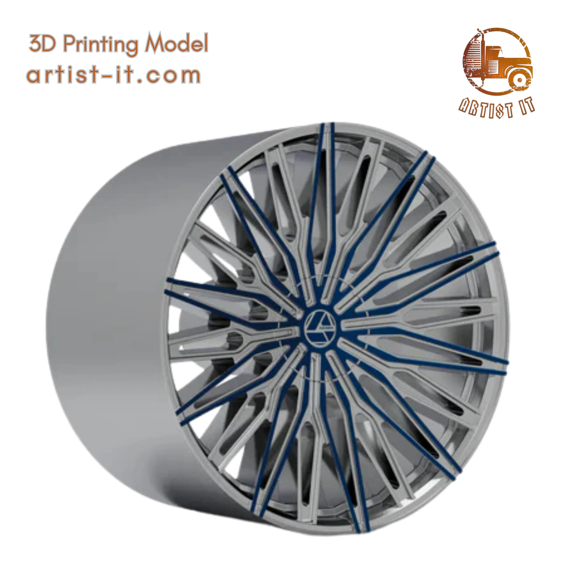 AZARA AZA-522 WHEEL 3D PRINT MODEL 3D Print Model .c4d .max .obj .3ds .fbx .stl .blend 