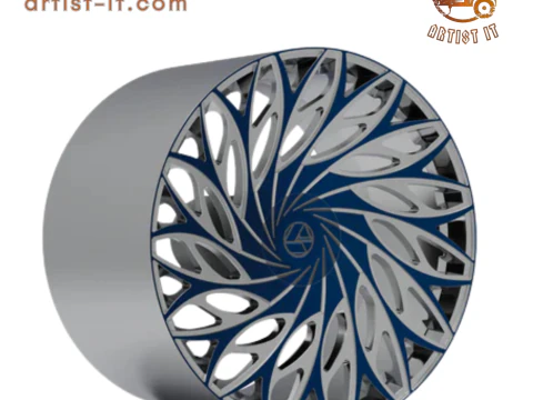 AZARA AZA-525 휠 3D 프린트 모델 3D 프린트 모델