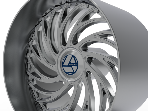 AZARA AZX-101 WHEEL 3D PRINT MODEL 3D 打印模型