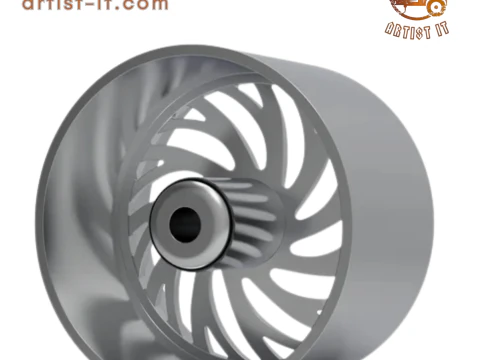 AZARA AZX-101 WHEEL 3D PRINT MODEL 3D Print Model