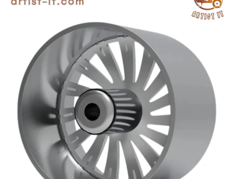 AZARA AZX-102 WHEEL 3D PRINT MODEL 3D Print Model