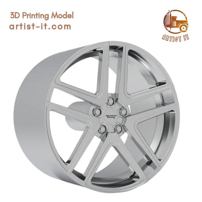 AMERICAN RACING AR907 WHEEL 3D PRINT MODEL 3D Print Model .c4d .max .obj .3ds .fbx .stl .blend