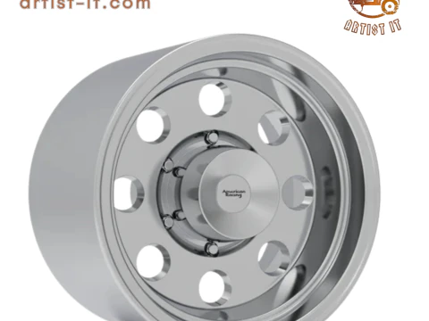 MODELO DE IMPRESI&Oacute;N 3D DE LA RUEDA BAJA DE CARRERAS AMERICANAS Modelo de impresión 3D