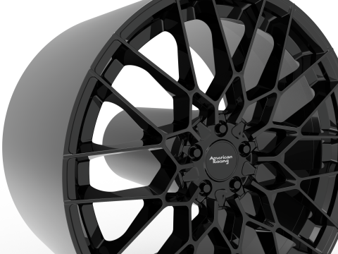 AMERICAN RACING BARRAGE WHEEL 3D PRINT MODEL 3D प्रिंट मॉडल