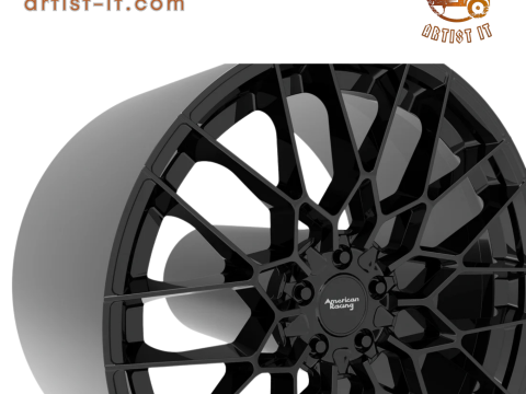 MODELLO STAMPA 3D AMERICAN RACING BARRAGE WHEEL Modello di stampa 3D