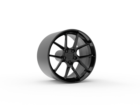 AMERICAN RACING BISHOP WHEEL 3D PRINT MODEL 3Dプリントモデル