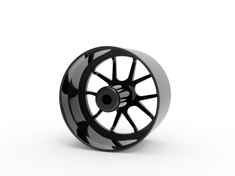AMERICAN RACING BISHOP WHEEL 3D PRINT MODEL 3D प्रिंट मॉडल