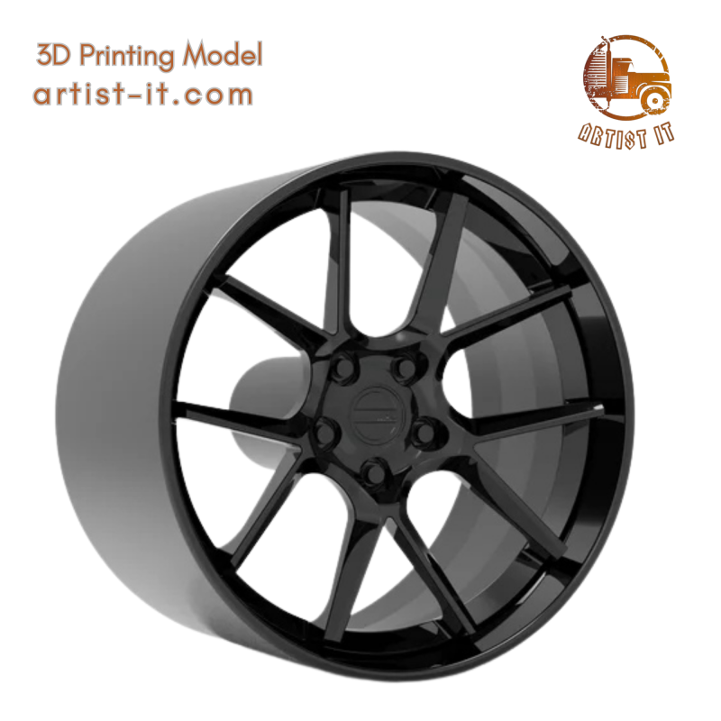 AMERICAN RACING BISHOP WHEEL 3D PRINT MODEL 3D Print Model .c4d .max .obj .3ds .fbx .stl .blend 