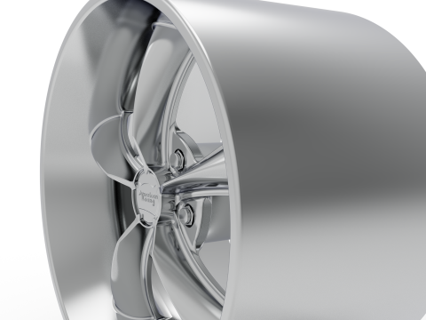 AMERICAN RACING BOSS TT WHEEL 3D PRINT MODEL 3D Baskı Modeli