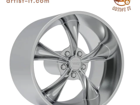 AMERICAN RACING BOSS TT WHEEL 3D PRINT MODEL 3D Print Model