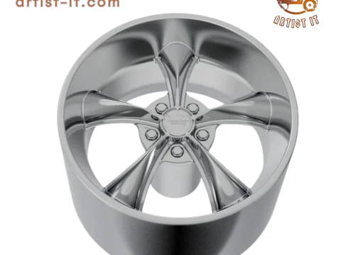 AMERICAN RACING BOSS TT WHEEL 3D PRINT MODEL 3D Print Model