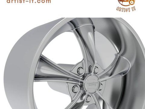 AMERIKAANSE RACING BOSS TT WIEL 3D PRINTMODEL 3D printmodel