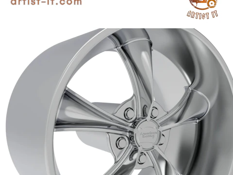 AMERICAN RACING BOSS TT WHEEL 3D PRINT MODEL 3D Print Model