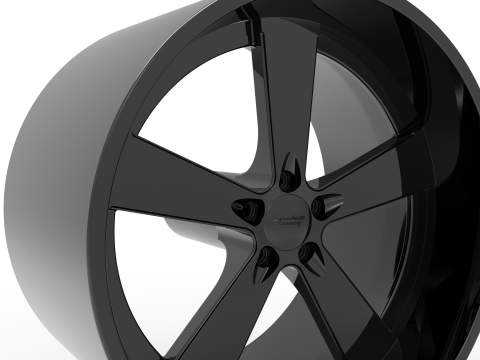 AMERICAN RACING BURNOUT WHEEL 3D PRINT MODEL 3D Принт Модель