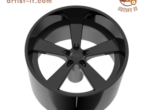 AMERICAN RACING BURNOUT WHEEL 3D PRINT MODEL 3D Print Model