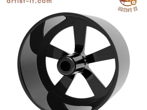 AMERICAN RACING BURNOUT WHEEL 3D PRINT MODEL 3D Print Model