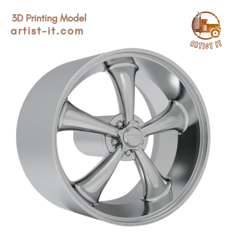 AMERICAN RACING CLASSIC TORQ THRUST II WIEL 3D PRINTMODEL 3D printmodel .c4d .max .obj .3ds .fbx .stl .blend