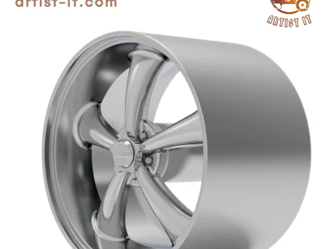 AMERICAN RACING CLASSIC TORQ THRUST II WHEEL 3D PRINT MODEL 3D Print Model
