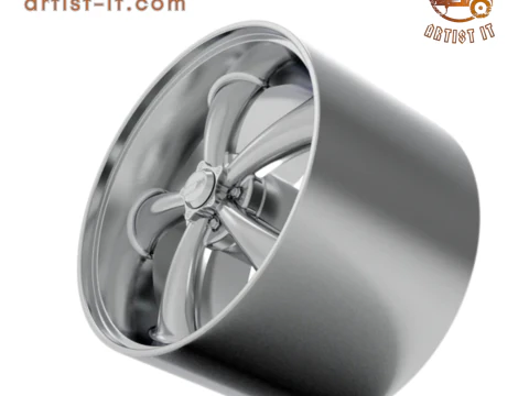 AMERICAN RACING CLASSIC TORQ THRUST II WHEEL 3D PRINT MODEL 3D Print Model
