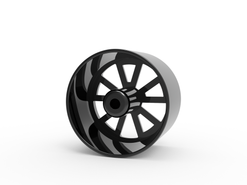 AMERICAN RACING DRAFT WHEEL 3D PRINT MODEL 3D Baskı Modeli
