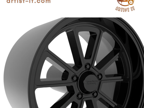 AMERIKAANS RACING DRAFTWIEL 3D PRINTMODEL 3D printmodel