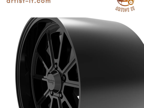 AMERIKAANS RACING DRAFTWIEL 3D PRINTMODEL 3D printmodel