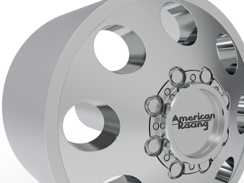 AMERICAN RACING front baja dually WHEEL 3D PRINT MODEL 3D Принт Модель