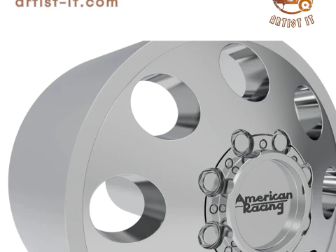 AMERICAN RACING front baja dually WHEEL 3D PRINT MODEL 3D Print Model