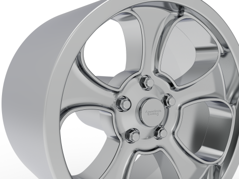 AMERICAN RACING GASSER WHEEL 3D PRINT MODEL 3Dプリントモデル