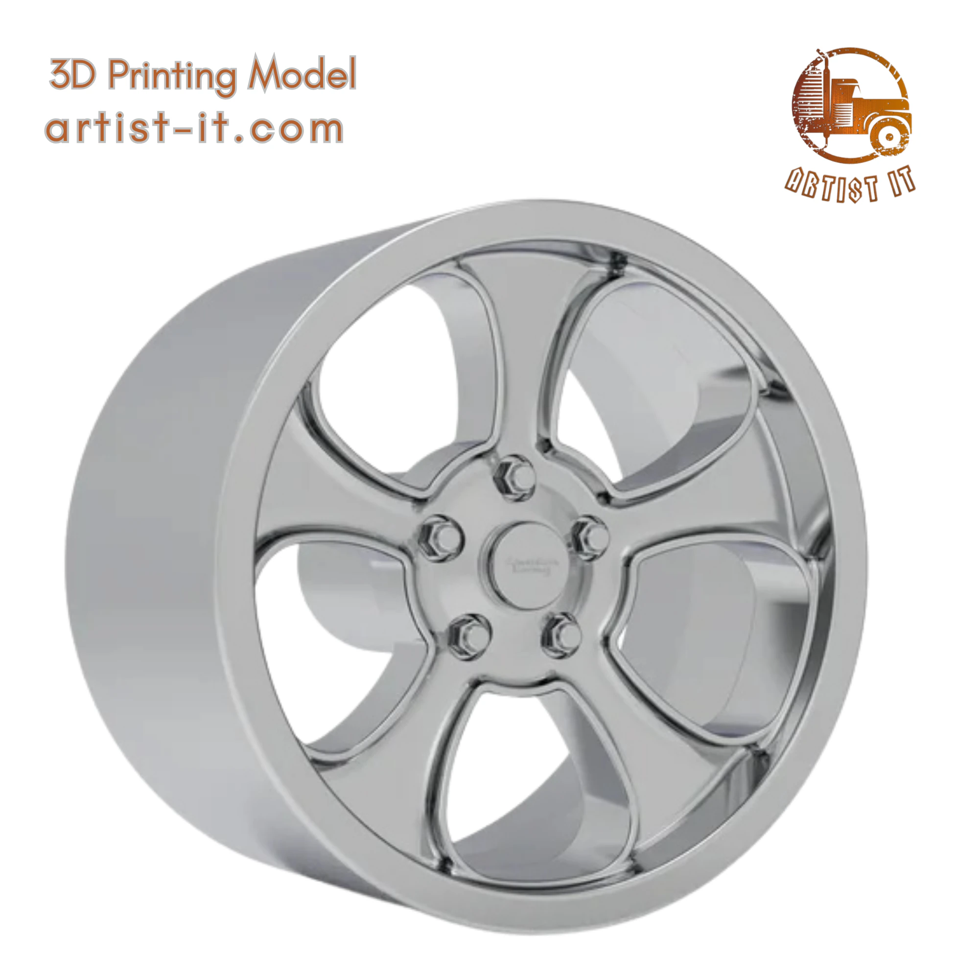 AMERICAN RACING GASSER WHEEL 3D PRINT MODEL 3D Print Model .c4d .max .obj .3ds .fbx .stl .blend 
