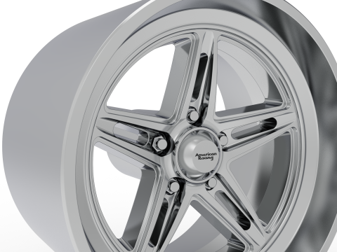 AMERICAN RACING GROOVE WHEEL 3D PRINT MODEL 3D प्रिंट मॉडल
