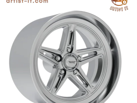 RODA DE CORRIDA AMERICANA 3D IMPRESS&atilde;O MODELO Modelo de Impressão 3D