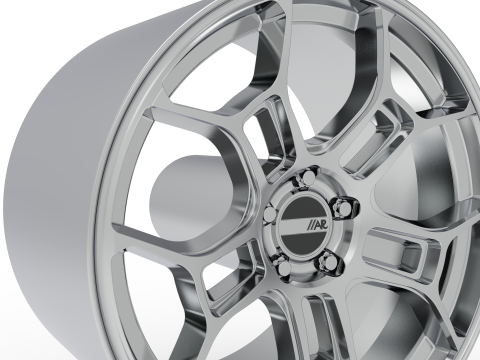 AMERICAN RACING GT STREET WHEEL 3D PRINT MODEL 3D 打印模型