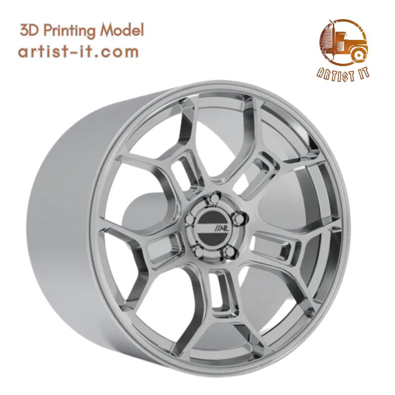 美国赛车 GT 街道车轮 3D 打印模型 3D 打印模型 .c4d .max .obj .3ds .fbx .stl .blend 