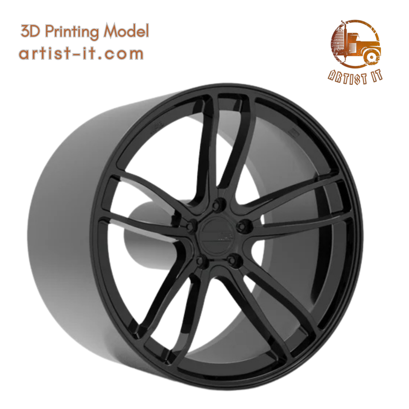AMERICAN RACING MACH FIVE WHEEL 3D PRINT MODEL 3D Print Model .c4d .max .obj .3ds .fbx .stl .blend