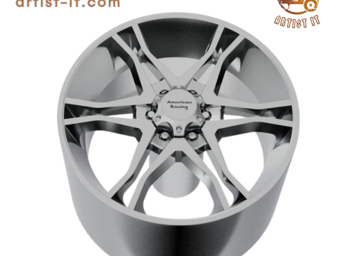 MODEL CETAK 3D RODA UTAMA BALAP AMERIKA Model Cetak 3D