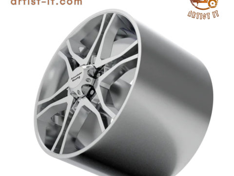 MODEL CETAK 3D RODA UTAMA BALAP AMERIKA Model Cetak 3D