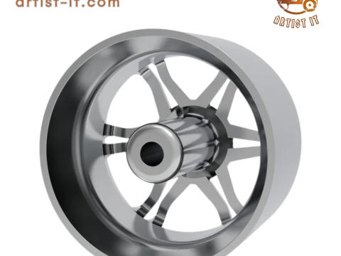 MODEL CETAK 3D RODA UTAMA BALAP AMERIKA Model Cetak 3D