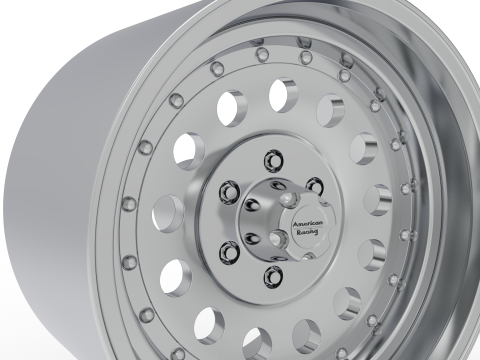 AMERICAN RACING OUTLAW II WHEEL 3D PRINT MODEL 3Dプリントモデル