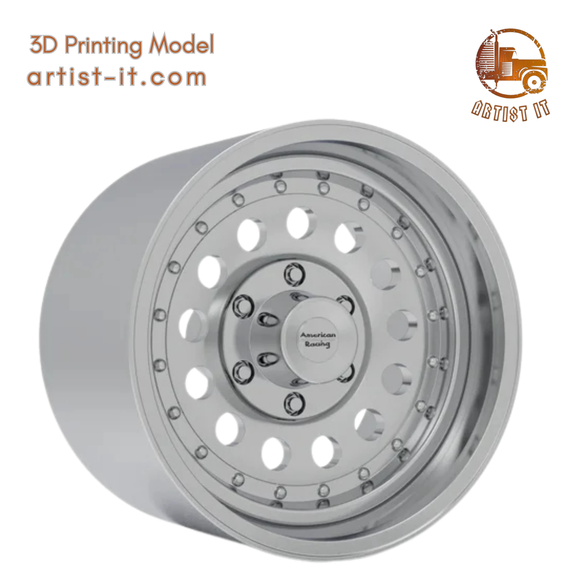 AMERICAN RACING OUTLAW II v2 WHEEL 3D PRINT MODEL 3D Print Model .c4d .max .obj .3ds .fbx .stl .blend 