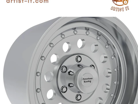 AMERICAN RACING OUTLAW II v2 WHEEL 3D PRINT MODEL 3D Print Model