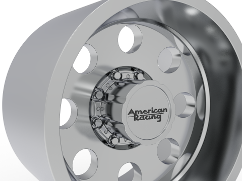 AMERICAN RACING REAR BAJA DUALLY WHEEL 3D PRINT MODEL 3D Принт Модель