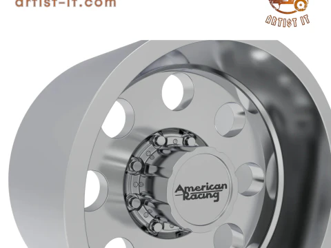 AMERICAN RACING REAR BAJA DUALLY WHEEL 3D PRINT MODEL 3D Print Model