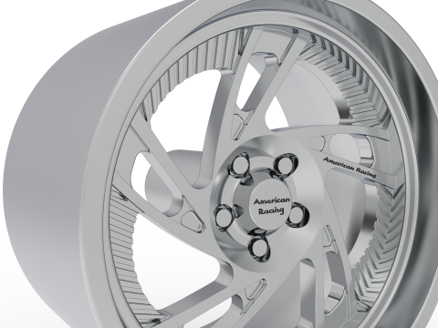 AMERICAN RACING VF202 WHEEL 3D PRINT MODEL 3D Baskı Modeli