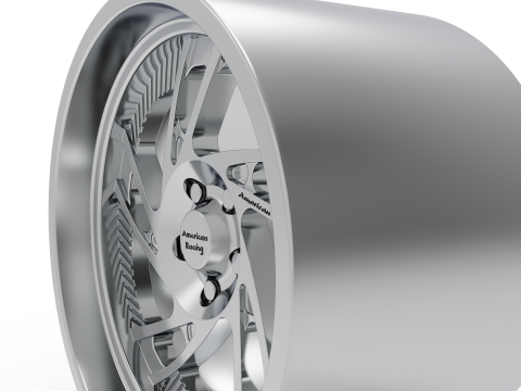 AMERICAN RACING VF202 WHEEL 3D PRINT MODEL 3D Baskı Modeli