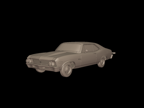 CHEVROLET NOVA SS 396 1969 3D PRINT MODEL 3D Print Model