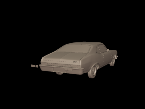CHEVROLET NOVA SS 396 1969 3D PRINT MODEL 3D Baskı Modeli