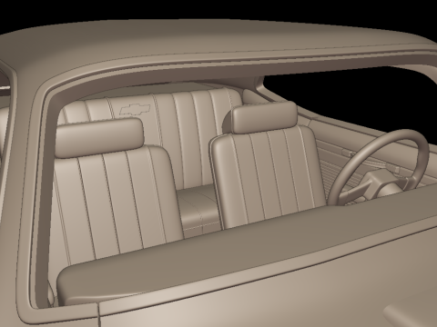 CHEVROLET NOVA SS 396 1969 3D PRINT MODEL 3D Baskı Modeli